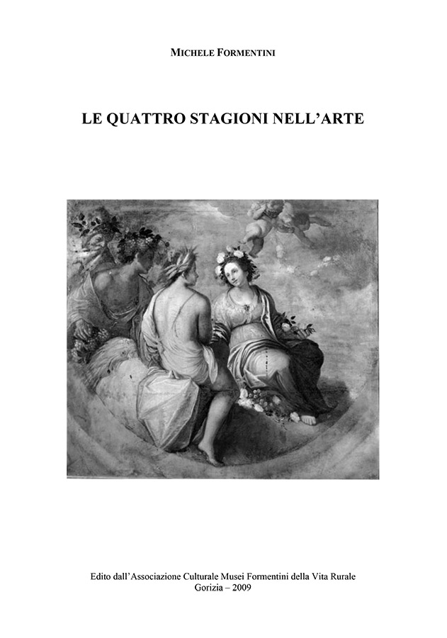 Copertina della pubblicazione "Le quattro stagioni nell'arte", Edito dall'associazione Culturale Musei Formentini della vita Rurale