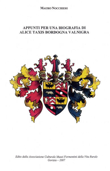 Copertina della pubblicazione "Appunti per una biografia di Alice Taxis Bordogna Valnigra"