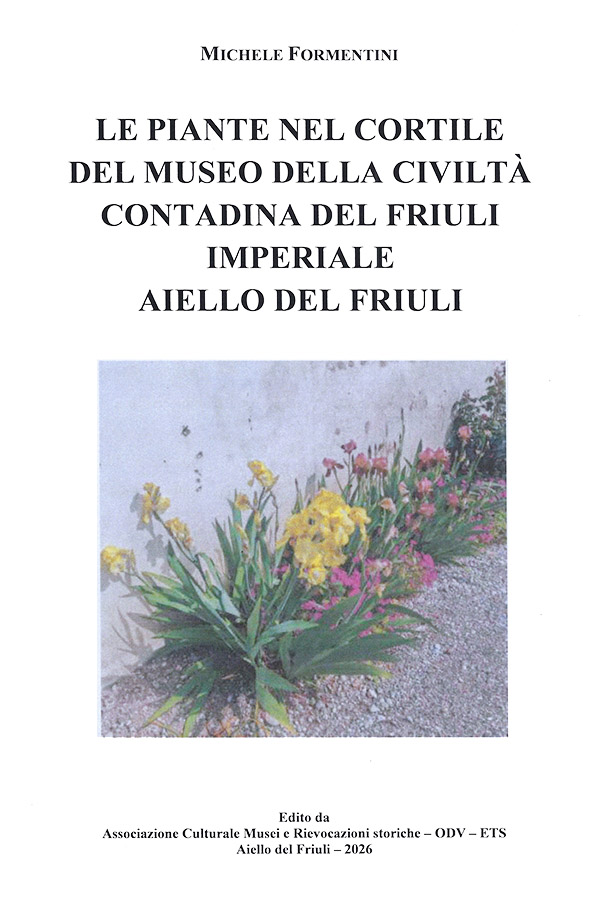 Copertina della pubblicazione "Le piante nel cortile del museo", edito dall'associazione Culturale Musei e Rievocazioni storiche